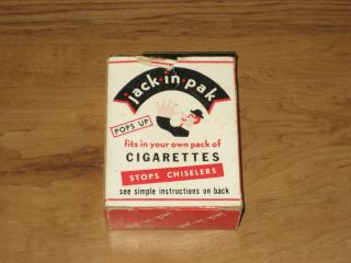 Vintage Jack - In - Pack Novelty Prank Cigarette Pack - Stops Chiselers