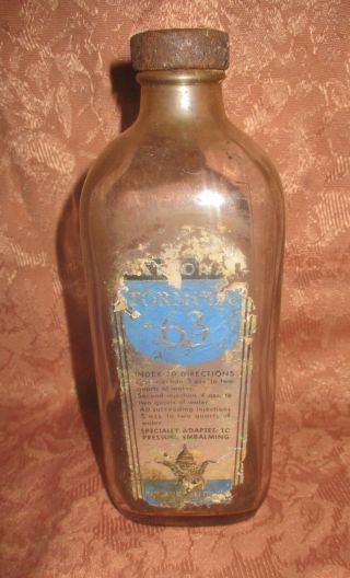 Vintage Embalming Fluid Bottle 2,  From Haunted Mortuary,  Dark Negative Energy