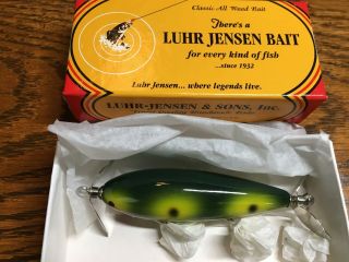 Vintage Luhr Jensen Nip - I - Diddee Fishing Lure In Frog - - - - - Special Edition - - Nib