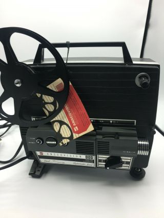 Vintage GAF Anscovision 688 Zoom Lens Slow Motion Projector - Dual 8mm/ 8mm 5