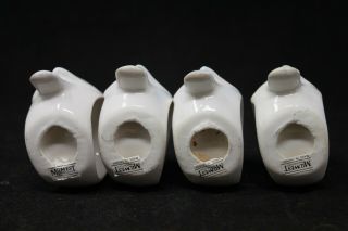VINTAGE Set of 4 Bluebird Porcelain Napkin Rings,  Midwest Taiwan,  VGUC 5