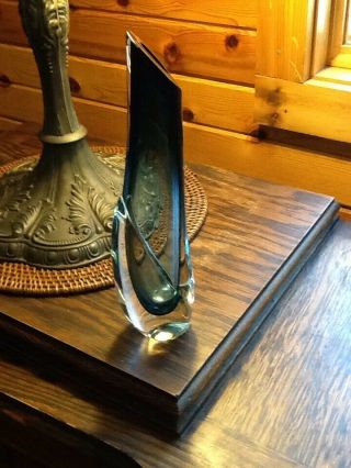 Vintage Craig Campbell 1973 Blown Art Glass Bud Vase