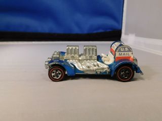 Vintage Hot Wheels Special Delivery Dark Blue Complete Stickers Rsw Hk
