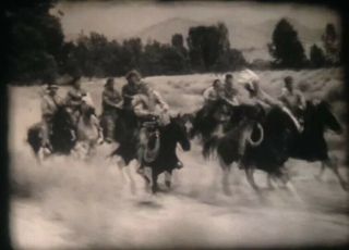 Vintage 16mm Film Movie INDIAN RAIDERS B&W Sound Castle Films SHORT 4
