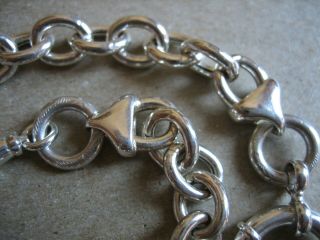 Vintage Unique S/Silver Pocket Watch Chain 9.  1/4 in.  Long 2