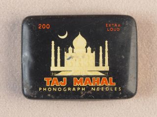 Vintage Phonograph Gramophone Needle Tin Taj Mahal