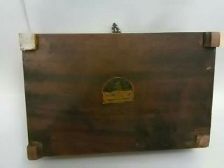 Vintage Wooden Jewelry Storage Box Chest (capital Furniture Mfg)