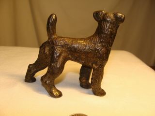 Vintage Airedale Dog Figurine Cast Metal 3 Inches,  Regal