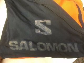 Vintage Salomon Ski Gear Bag – Classic Orange & Blue Colors 5