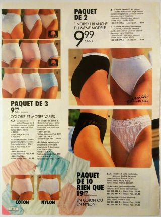 1992 Vintage Paper Print Ad Panties Sleepwear Lingerie Undies Underwear Clipping