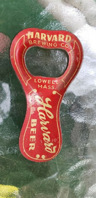 Old Vintage Adv.  Harvard Brewing Co.  Lowell,  Mass.  Bottle Cap Opener,  Beer,  Ale