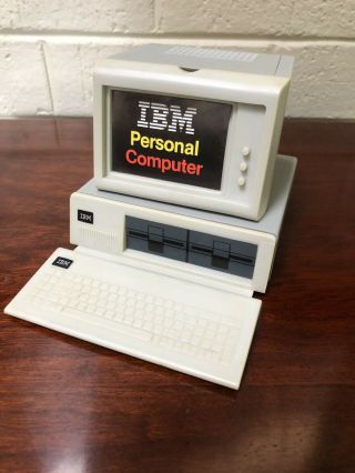 Vintage Ibm Personal Computer Paperweight Box With Drawer -