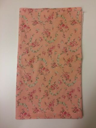 Pretty & Vintage Pink Floral FEED SACK Fabric Shabby Chic 3