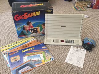 Geosafari Ei - 8800 Vintage Learning Game With 31 Cards - &