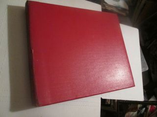 Vintage Red Huge Padded 12 " 78 Or Lp Record Holder Storage Book Chicago Album Co