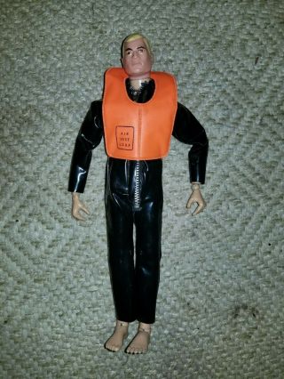 Vintage 1964 G.  I.  Joe Action Figure With Wetsuit And Life Preserver