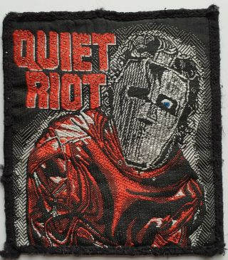 Quiet Riot Official Vintage Woven Patch Heavy Metal Rock Metal Health