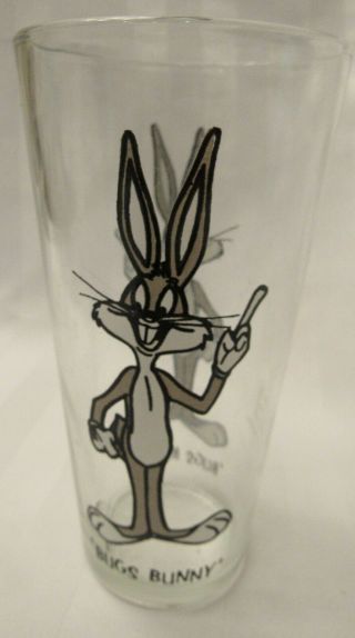 Bugs Bunny Looney Tunes Collectible Pepsi Glass 1973 Warner Bros.  Vintage