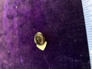 Vintage Enameled Texaco gas 9 years safe driver lapel pinback pin maker? 3