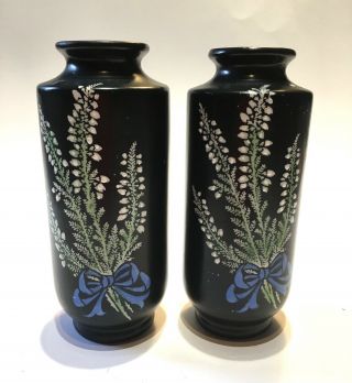 Vintage Shelley ‘lucky Heather’ Vases
