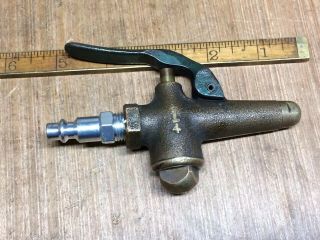 Vintage Brass Air Nozzle Sprayer 1/4 Jenkins Hy - Lo Airgun Blower 2