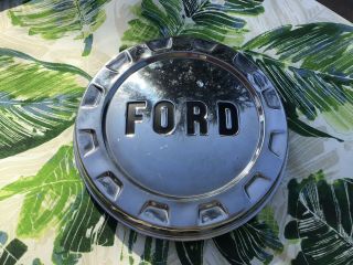Vintage 1961 - 1966 Ford 1/2 Ton Truck F - 100 Pickup Dog Dish Bottle Cap Hubcap 3