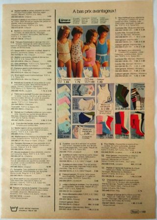 1980 Vintage PAPER PRINT AD fashion toughskins clothing jeans shirt brief pantie 2