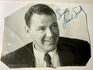 Vtg Frank Sinatra Signed Photo Autograph,  8x10 Photo