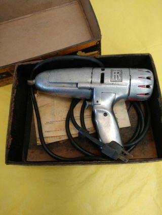 Vintage Ingersoll Rand Model D 1952 1/2 " Electric Impact Wrench Usa Made