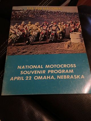4/22/1979 - Vintage 125/250 National Omaha,  Nebraska Souvenir Program