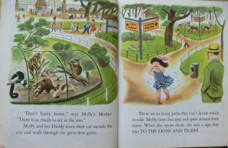 Vintage Little Golden Book A DAY AT THE ZOO 1st edition Tibor Gergely 5