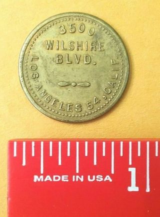 Vintage Wilshire Federal Savings and Loan Los Angeles California Token CA bank 2