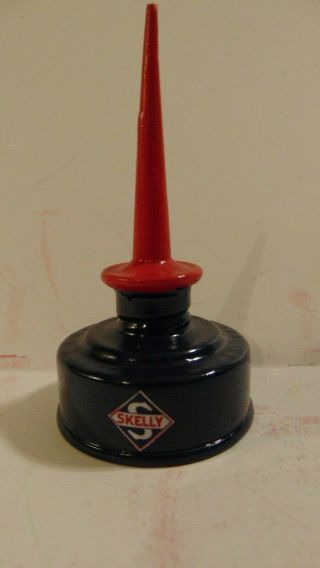 Skelly Vintage Miniature Thumb Pump Oil Can Gasoline Station Gas Spout Mini