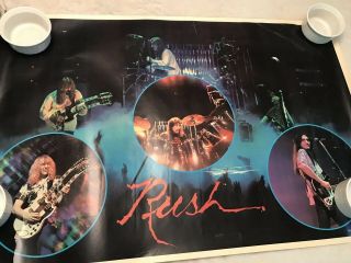 Rush Poster Vintage 80 