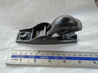 Vintage Small Cast Iron No:102 Block Plane Refinished Vgc Old Tool