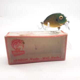 Heddon Tiny Punkinseed 38 Fishing Lure In Box: Sunfish W/ Gold Eyes Lbr