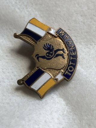 Vintage Spurs / Tottenham Brass And Enamel Pin Badge 3