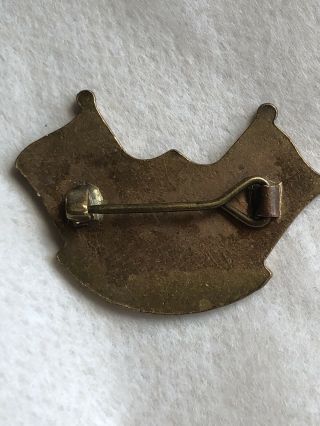 Vintage Spurs / Tottenham Brass And Enamel Pin Badge 4