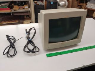 Mitsubishi Color Computer Monitor - Vintage Gaming - Model : AUM - 1371A 4