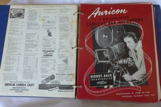 Vintage 1950s Nbc Kine Recording Folder Catalogs Hollywood Film Company Moviola