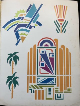 Vintage Art Deco Stencil Book 5