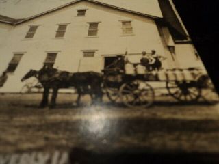Vintage 1900 ' s Postcard RPPC Waverly Iowa,  Condensed Milk Co.  Philadelphia 3