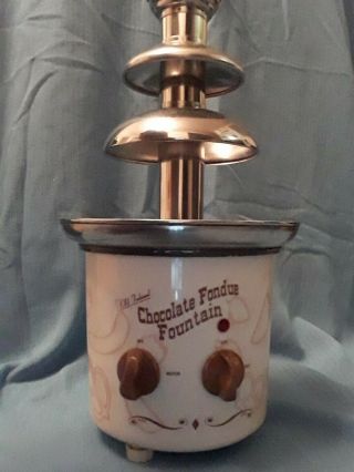 Vintage Old Fashioned Chocolate Fondue Fountain For Parties