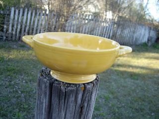 Vintage Fiestaware Hlc Cream Soup Bowl Fiesta Footed Bowl Yellow
