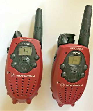 Vintage Motorola Talkabout T5200 Two - Way Radio / Walkie Talkies - -
