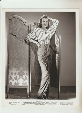 Vintage 1944 8 X 10 B & W Pinup Photograph Actress Betty Field