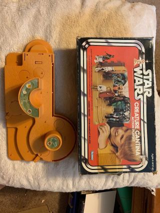 Vintage Star Wars 1977 Creature Cantina Action Playset W/ Box Toy Figure Kenner
