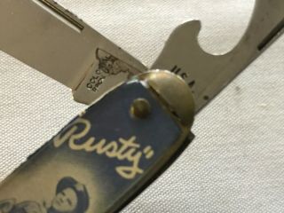 Rusty,  Rin Tin Tin Vintage Colonial Souvenir Pocket Knife 4