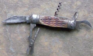 Vintage Multi - Tool Pocket Knife