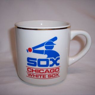 Vintage Chicago White Sox Baseball Coffee Mug 1976 - 1990 Batter Logo